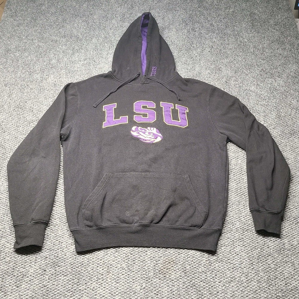 LSU Tigers Hoodie Purple Pullover Sweatshirt Logo NCAA College Champion